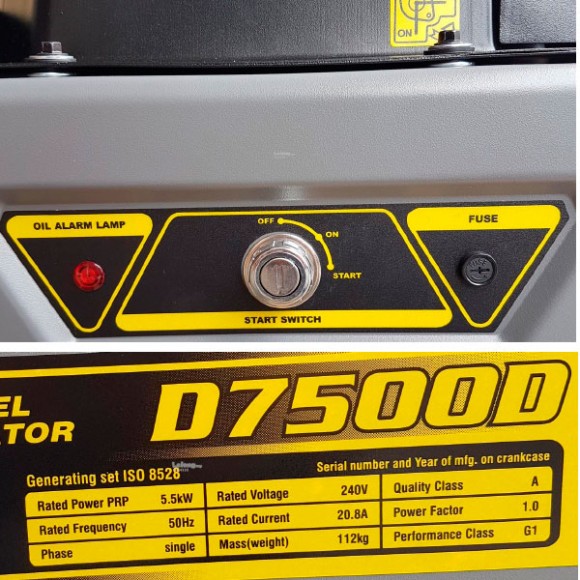 Дизельный генератор Loncin LCD7500D 54152 для дома фото