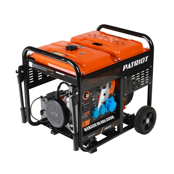 Дизельный генератор PATRIOT GRD 5500 AW 472702255 на колесах фото