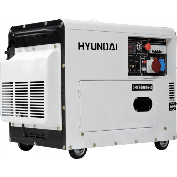 Дизельный генератор Hyundai DHY 8000SE-3  фото
