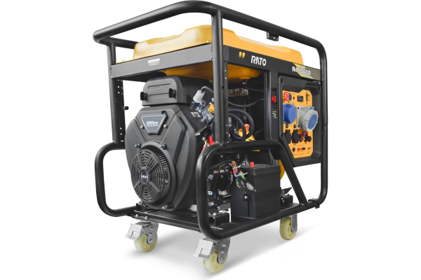Бензиновый генератор RATO R19000D электростартер + колесный комплект 2-х тактный фото