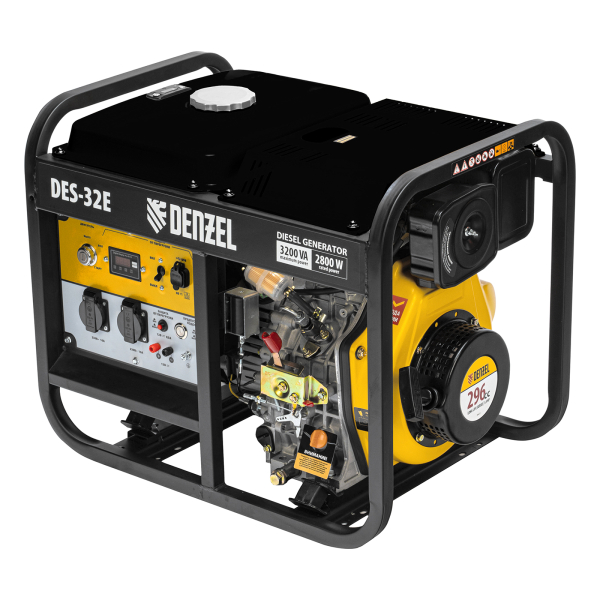 Дизельный генератор DENZEL DES-32E 94412 2-х тактный фото
