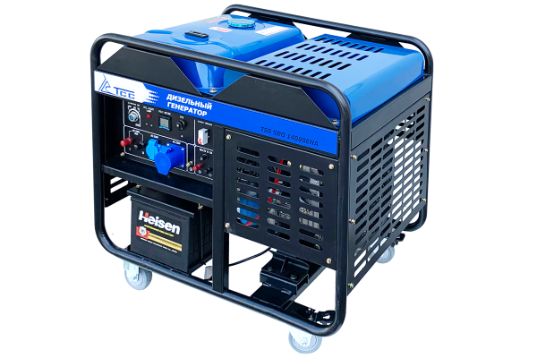 Дизельный генератор ТСС SDG 14000EHA в кожухе МК-3.1 111134 армейский фото