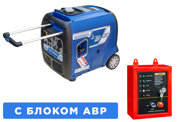 Бензиновый инверторный генератор ТСС SGG 4000ESi с блоком АВР 2-х тактный фото