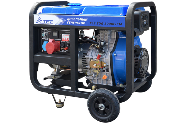 Дизельный генератор ТСС SDG 8000EH3A в кожухе МК-2.1 034170 2-х тактный фото