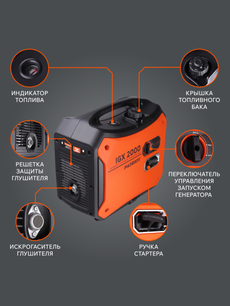 Бензиновый инверторный генератор PATRIOT iGX 2000 фото