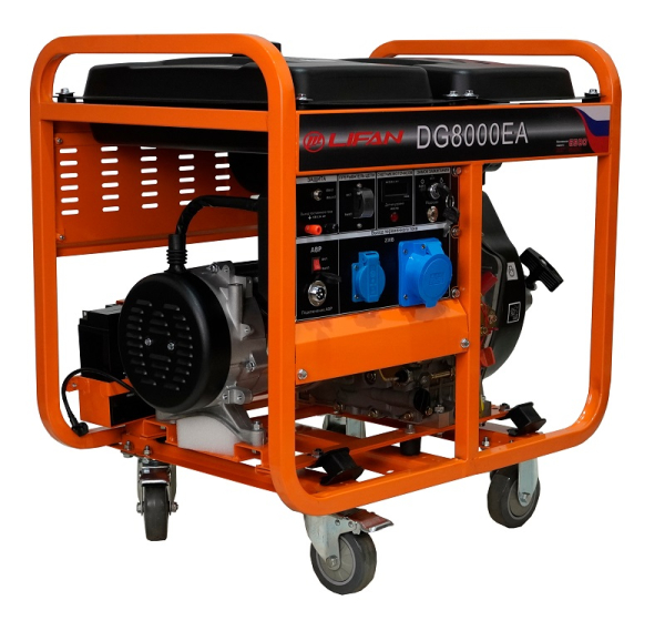 Дизельный генератор Lifan DG8000EA 00157314 на колесах фото