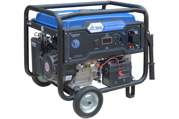 Бензиновый генератор ТСС SGG 8000EHNA в кожухе МК-1.1 2-х тактный фото
