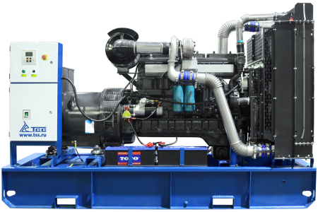 Дизельный генератор ТСС ЭД-250-Т400 в погодозащитном кожухе на прицепе фото