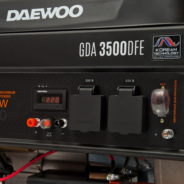 Бензиновый генератор DAEWOO GDA 3500 DFE для дома фото