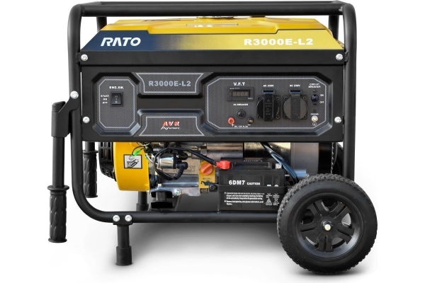 Бензиновый генератор RATO R3000E-L2W электростартер + колесный комплект Бензиновый генератор RATO R3000E-L2W электростартер + колесный комплект фото