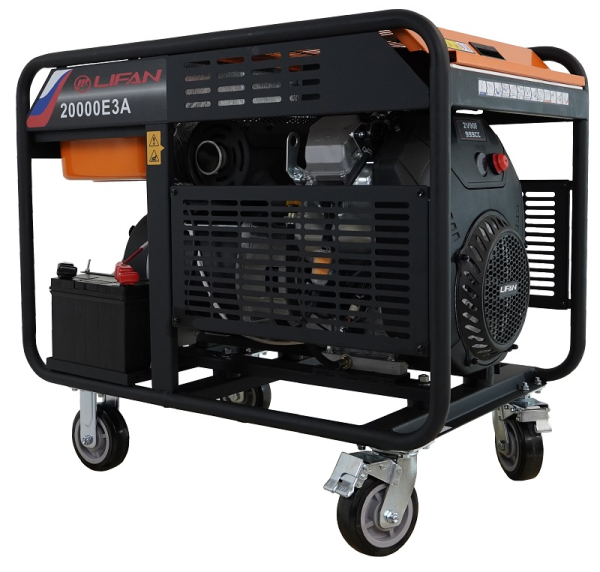 Бензиновый генератор Lifan 20000E3A 2-х тактный фото
