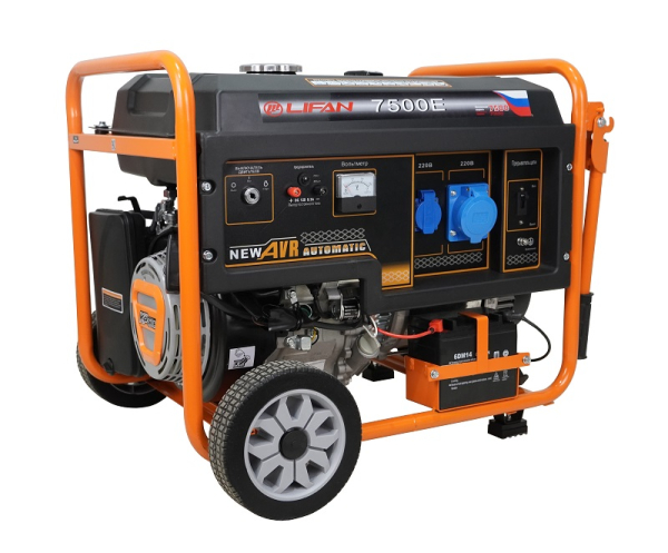 Бензиновый генератор Lifan 7 GF-4 (LF7500E) Бензиновый генератор Lifan 7 GF-4 (LF7500E) фото