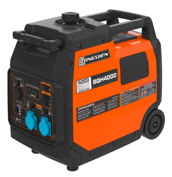 Бензиновый инверторный генератор Zongshen BQH 4000 E бесшумный Бензиновый инверторный генератор Zongshen BQH 4000 E бесшумный фото