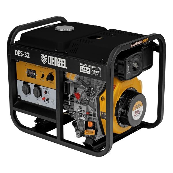 Дизельный генератор DENZEL DES-32 94411 2-х тактный фото