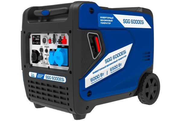 Бензиновый инверторный генератор ТСС SGG 6000ESi армейский фото