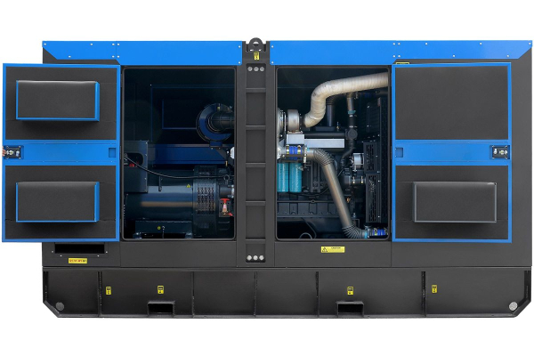 Дизельный генератор ТСС ЭД-250-Т400 в шумозащитном кожухе на прицепе 025292 передвижной фото