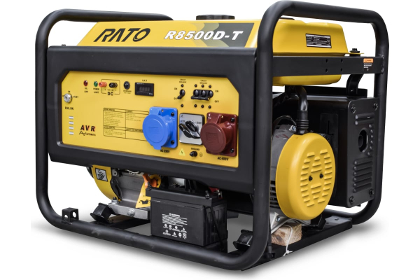 Бензиновый генератор RATO R8500D-T + колесный комплект переносной фото