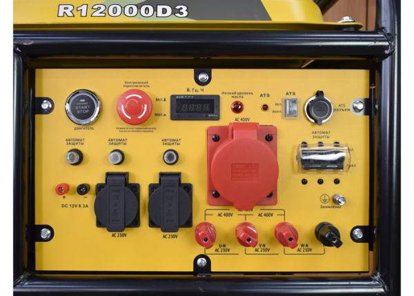 Бензиновый генератор RATO R12000DA-T э/c + подготовка к автозапуску на колесах фото